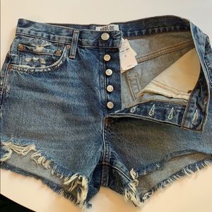 Agolde Parker vintage cut off shorts rocksteady 26